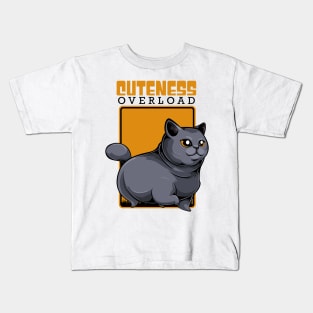 British Shorthair Cat Kids T-Shirt